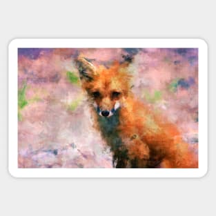 Red Fox Sticker